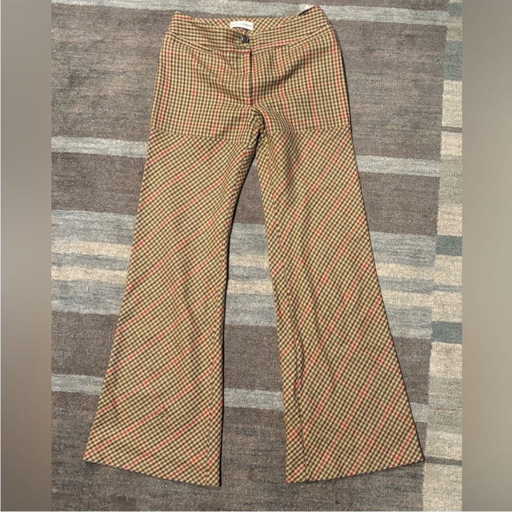 Dolce & Gabbana Multicolor Plaid Trousers